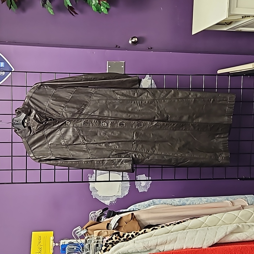 💙 women's jacket vintage brown leather Luba 9